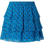 Aquablaue Blumenmuster Michael Kors Michael Kors MICHAEL Mini Sommerröcke aus Viskose für Damen Größe XL 
