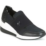 Reduzierte Schwarze Michael Kors Michael Kors MICHAEL Low Sneaker aus Leder für Damen Größe 37 mit Absatzhöhe 5cm bis 7cm 