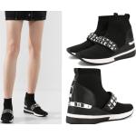 Reduzierte Schwarze Michael Kors Michael Kors MICHAEL Slip-on Sneaker ohne Verschluss aus Leder für Damen 