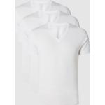 Weiße Unifarbene Michael Kors Michael Kors MICHAEL V-Ausschnitt T-Shirts aus Baumwolle für Herren Größe XXL 3-teilig 