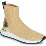 Goldene Michael Kors Michael Kors MICHAEL High Top Sneaker & Sneaker Boots aus Leder für Damen Größe 36 mit Absatzhöhe 3cm bis 5cm 
