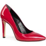 Rote Lack-Optik Elegante High Heels & Stiletto-Pumps aus Kunstleder für Damen Größe 43 mit Absatzhöhe über 9cm 