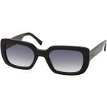 Schwarze Rechteckige Rechteckige Sonnenbrillen aus Kunststoff für Kinder 