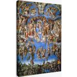 Michelangelo Buonarroti Es Das Letzte Gericht | 1536-1541 Hochrenaissance Malerei Stil Realismus Moderne Kunst Pastell Sistin Kapelle