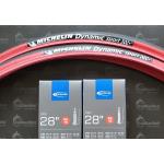 2 x Michelin Dynamic Sport Access Line 28 Zoll Drahtreifen 23-622 Schläuche