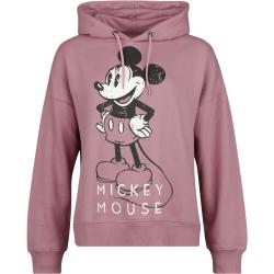 Mickey Mouse - Disney Kapuzenpullover - S bis XXL - für Damen - Größe XL - altrosa - Lizenzierter Fanartikel