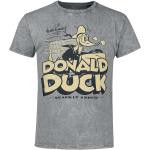 Graue Entenhausen Donald Duck Rundhals-Ausschnitt T-Shirts für Herren Größe XL 