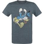 Mickey Mouse - Disney T-Shirt - Donald Duck - Angry Duck - M bis 3XL - für Männer - Größe L - dunkelblau meliert - EMP exklusives Merchandise