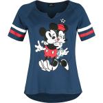 Mickey Mouse - Disney T-Shirt - Mickey Mouse Buddies - S bis XXL - für Damen - Größe M - blau - Lizenzierter Fanartikel