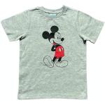 Graue ONOMATO Entenhausen Micky Maus Kinder T-Shirts mit Maus-Motiv aus Baumwolle für Jungen Größe 98 