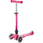 Micro Scooter mini micro deluxe foldable LED pink