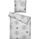 Graue Allergiker Castell Bettwäsche Sets & Bettwäsche Garnituren mit Reißverschluss aus Polyester 135x200 