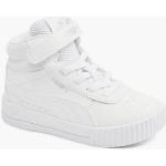 Weiße Puma Carina High Top Sneaker & Sneaker Boots mit Klettverschluss für Damen 