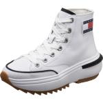 Reduzierte Weiße Gepunktete Tommy Hilfiger TOMMY JEANS High Top Sneaker & Sneaker Boots für Damen Größe 36 