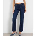 Blaue Sexy Guess Slim Fit Jeans mit Reißverschluss aus Baumwollmischung für Damen Größe XXL 