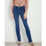 Blaue Sexy Guess Slim Fit Jeans mit Reißverschluss aus Baumwollmischung für Damen Größe L 