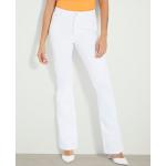 Weiße Bestickte Sexy Guess Slim Fit Jeans mit Reißverschluss aus Baumwollmischung für Damen Größe XXL 