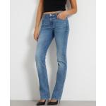 Blaue Sexy Guess Stretch-Jeans mit Reißverschluss aus Baumwollmischung für Damen Größe XXL 