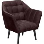 Auberginefarbene Lounge Sessel aus Textil Breite 50-100cm, Höhe 50-100cm, Tiefe 50-100cm 