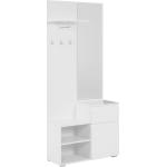 Weiße Garderoben Sets & Kompaktgarderoben Breite 150-200cm, Höhe 150-200cm, Tiefe 0-50cm 