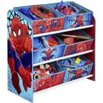 Rote Spiderman Kinderregale aus Metall mit Schublade Breite 0-50cm, Höhe 0-50cm, Tiefe 0-50cm 
