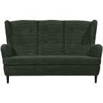 Dunkelgrüne Zweisitzer-Sofas aus Massivholz Breite 100-150cm, Höhe 100-150cm, Tiefe 50-100cm 2 Personen 
