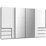 Weiße Minimalistische Schwebetürenschränke aus Metall mit Schublade Breite 300-350cm, Höhe 300-350cm, Tiefe 50-100cm 