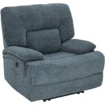 Blaue Wohnzimmermöbel aus Textil mit Massagefunktion Breite 100-150cm, Höhe 100-150cm, Tiefe 50-100cm 