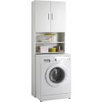 Weiße Moderne Waschmaschinenschränke &   Waschmaschinenregale aus Kunststoff Breite 150-200cm, Höhe 150-200cm, Tiefe 0-50cm 