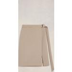 Beige Ami Paris Midi Nachhaltige High Waist Röcke & Taillenröcke für Damen Größe S 
