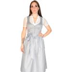 Silberne Elegante MarJo Midi Herzförmige Dirndl-Sets aus Polyester für Damen Größe L 