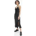 Schwarze Calvin Klein CK Midi Midikleider & knielange Kleider aus Satin für Damen Größe XS 