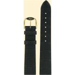 Schwarze Mido Uhrenarmbänder aus Leder mit Lederarmband 