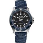 Reduzierte Schwarze Mido Ocean Star Armbanduhren aus Textil mit GMT-Funktion 
