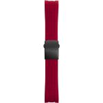 Rote Mido Multifort Uhrenarmbänder aus Silikon mit Silikonarmband 