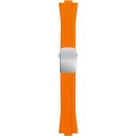 Orange Mido Ocean Star Uhrenarmbänder aus Silikon mit Silikonarmband zum Sport 