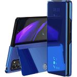 Blaue Samsung Galaxy Z Fold 2 Cases 2020 Art: Flip Cases mit Bildern mit Spiegel 