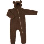 Reduzierte Braune Mikk-Line Fleece-Overalls für Kinder aus Fleece Größe 98 