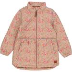 Reduzierte Pinke Mikk-Line Stehkragen Kinderübergangsjacken mit Reißverschluss aus Kunstleder für Mädchen Größe 134 