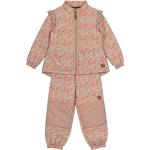 Reduzierte Pinke Mikk-Line Stehkragen Kinderübergangsjacken mit Reißverschluss aus Kunstleder für Mädchen Größe 116 