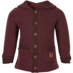Mikk-Line - Wool Cardigan With Hood + Pockets - Merinojacke Gr 98 rot
