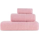 Reduzierte Pinke Gästehandtücher aus Baumwolle maschinenwaschbar 30x50 
