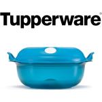 Blaues Tupperware Mikro-Fix Rundes Backzubehör & Kochzubehör 