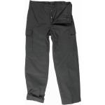 Schwarze Gesteppte Mil-Tec Moleskin-Hosen mit Knopf aus Baumwolle für Herren für den für den Winter 
