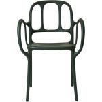 Dunkelgrüne Moderne Magis Designer Stühle aus Holz 2-teilig 