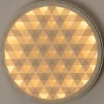Braune Runde LED Wandleuchten aus Holz UV-beständig 