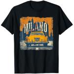 Schwarze Milano Italy T-Shirts für Herren Größe S 