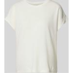 Offwhitefarbene Milano Italy T-Shirts aus Lyocell für Damen Größe L 
