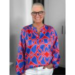 Rote Milano Italy Tunika-Blusen aus Baumwolle für Damen Größe XL 