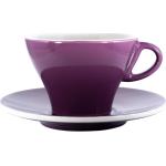 Violette Runde Milchkaffeetassen 220 ml 